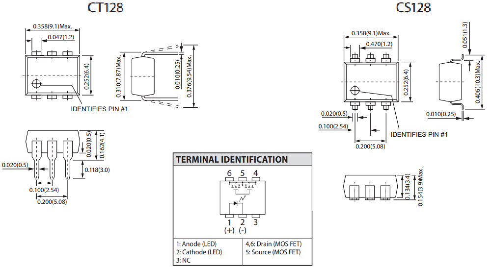 Coto Technology CotoMOS® CT128/CS128 High-Current MOSFET Relays